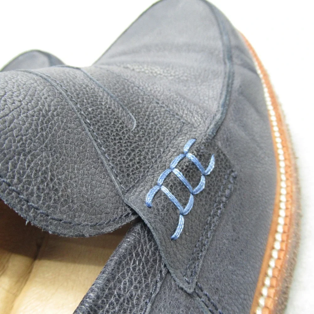 Donald Pliner Shoes Mens‎ Blue 10.5 M Landry Leather Penny Loafers Dress Formal